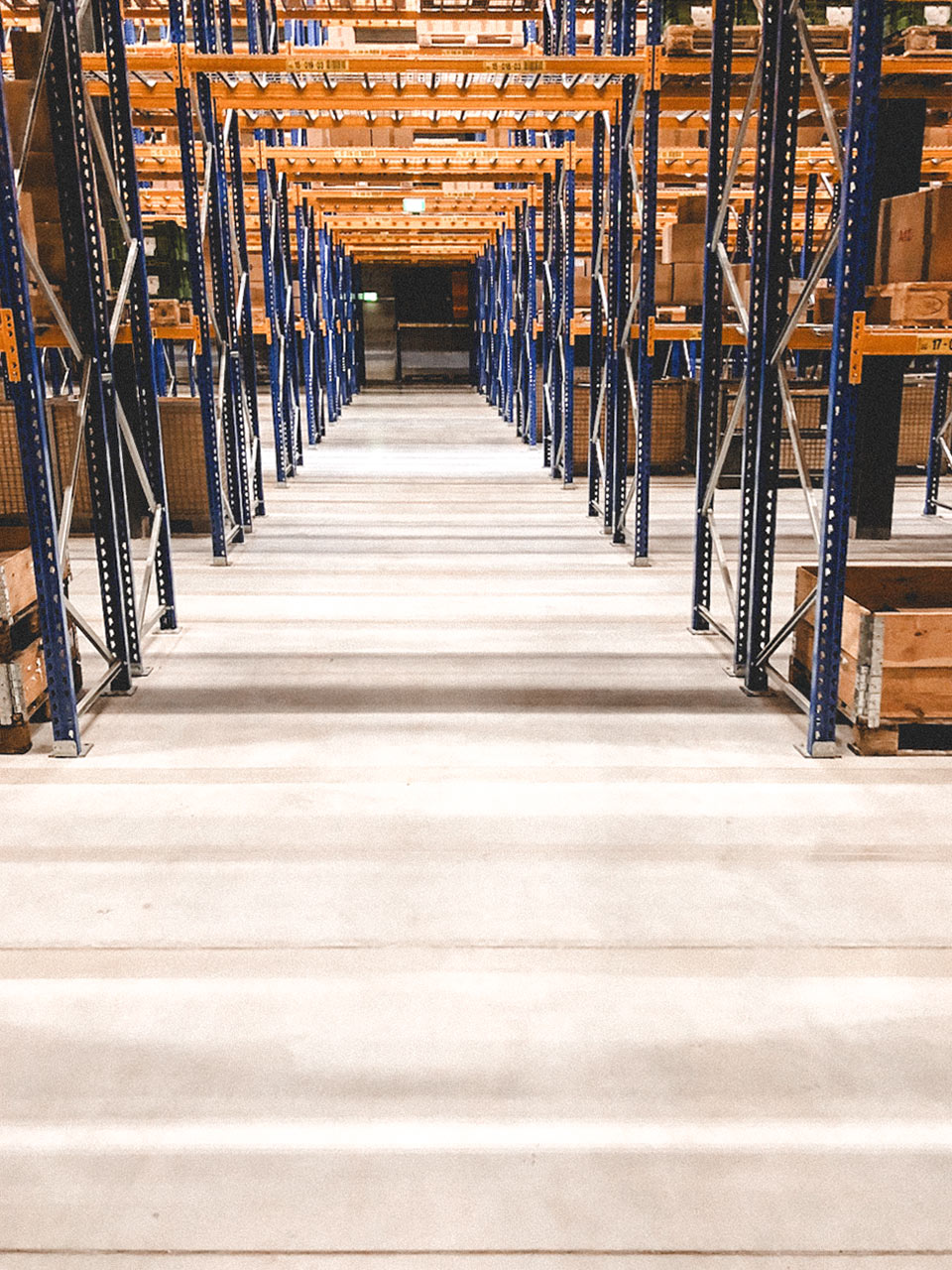 Industrieboden in einem Lager
